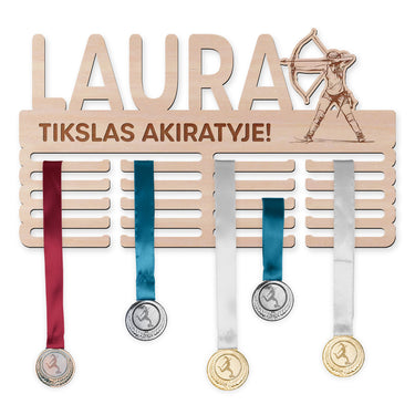 Medaļu pakaramais - loka šaušana, sieviete