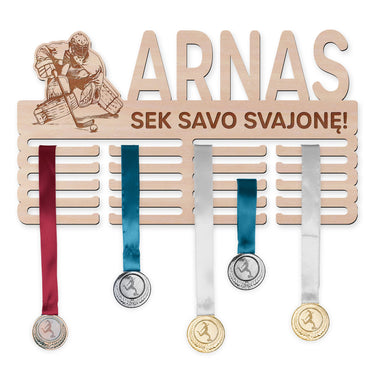 Medaļu pakaramais - hokejs, cilvēka vārtsargs